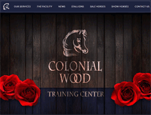 Tablet Screenshot of colonialwood.com